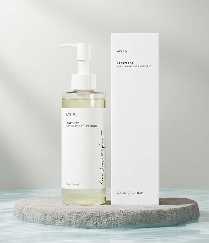 Anua Heartleaf Pore Control Cleansing Oil, Cleansing Oil for Oily Skin, Deep Cleansing Makeup Remover, Korean Skincare
