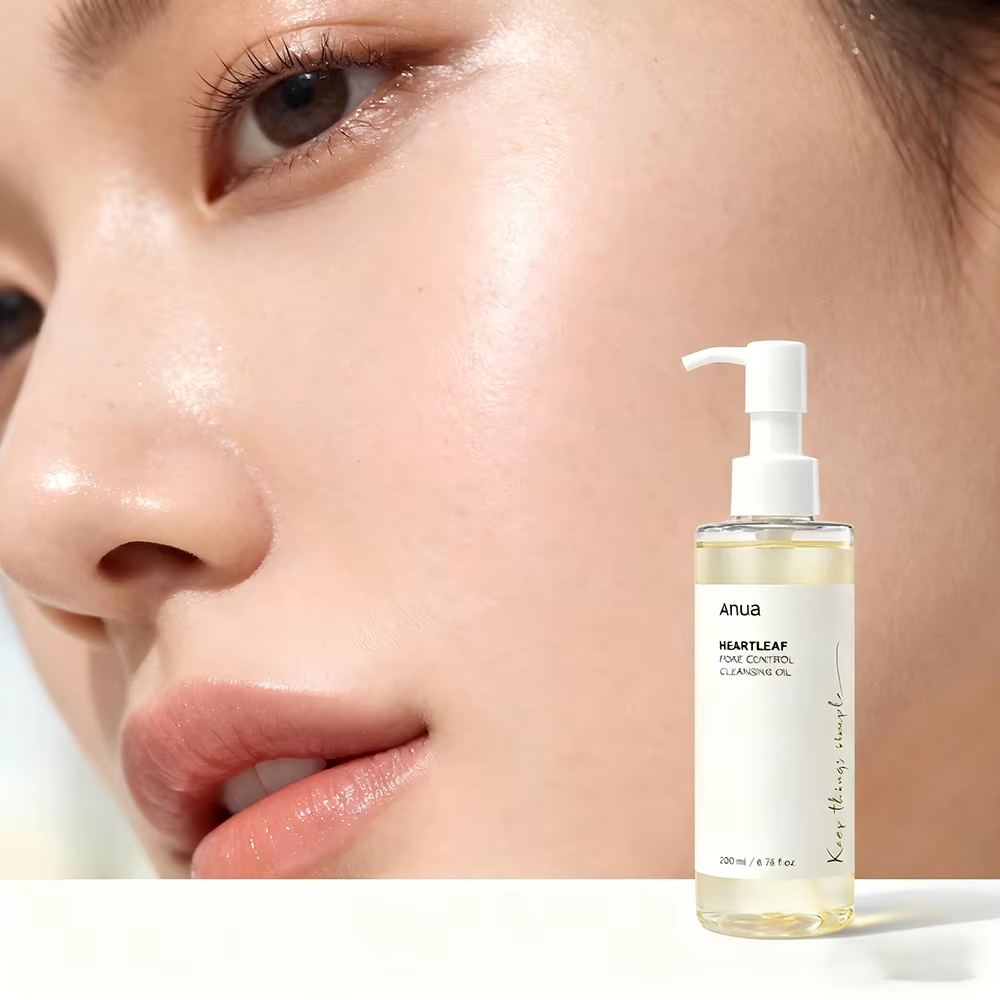 Anua Heartleaf Pore Control Cleansing Oil, Cleansing Oil for Oily Skin, Deep Cleansing Makeup Remover, Korean Skincare